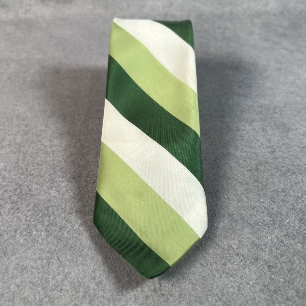 Wemlon by Wembley Vintage Tie - Green Stripes